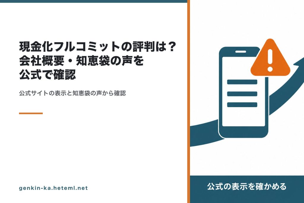 現金化フルコミットの評判