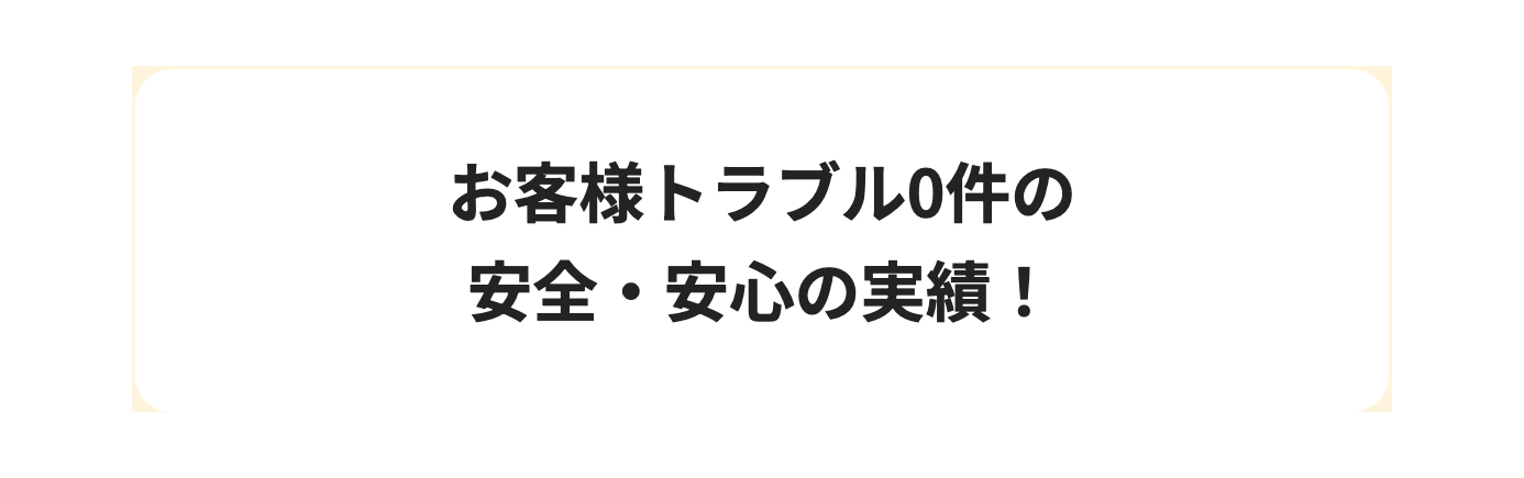 トラブル0件と優良店舗賞は根拠の記載がない